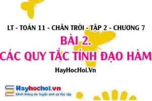 Các quy tắc tính đạo hàm, công thức tính đạo hàm của hàm số? Toán 11 chân trời tập 2 chương 7 bài 2